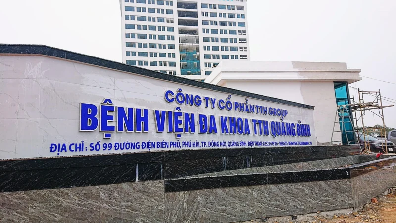 Thi công quảng cáo Công trình Bệnh viện Thái Thượng Hoàng