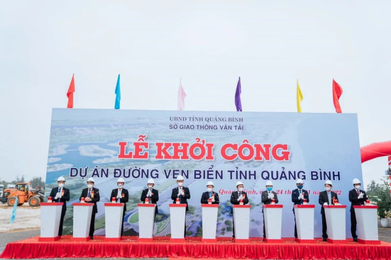 Lễ khởi công Dự án đường ven biển tỉnh Quảng Bình