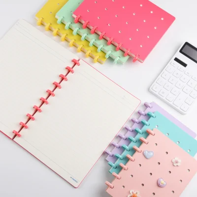 Sổ tay lá rời bìa lỗ nấm DIY