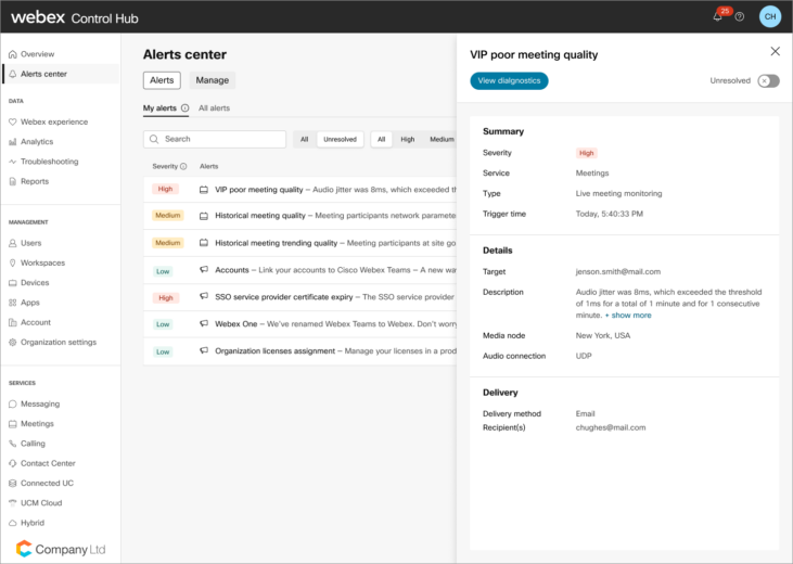 Alert Center (Notifications Center)