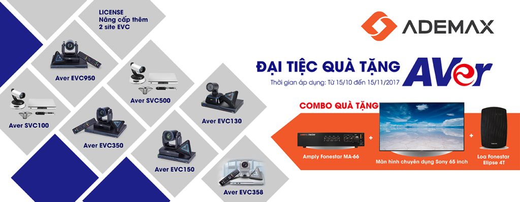 Đại tiệc chiết khấu Aver