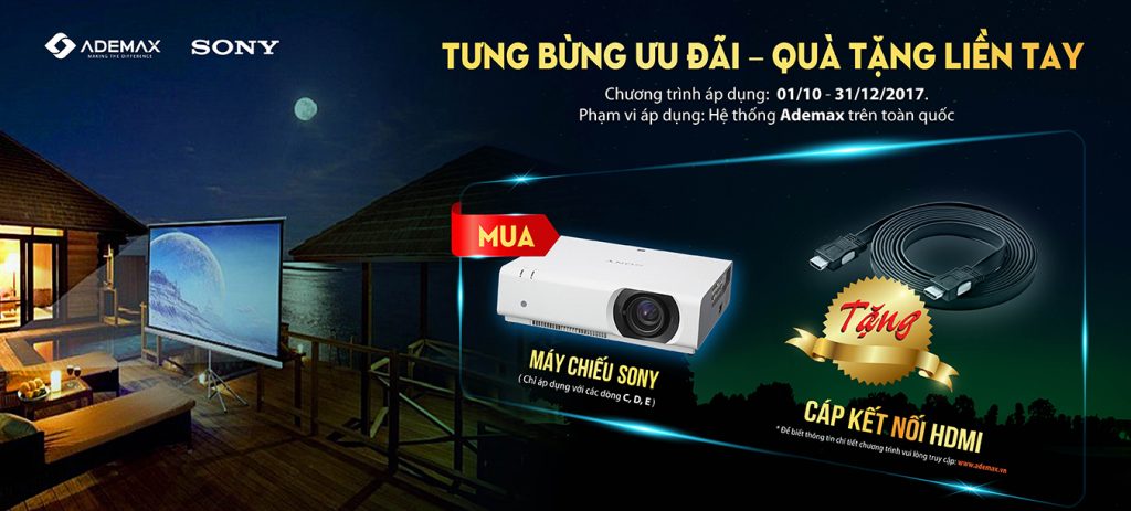 TƯNG BỪNG ĐÓN ƯU ĐÃI CÙNG MÁY CHIẾU SONY