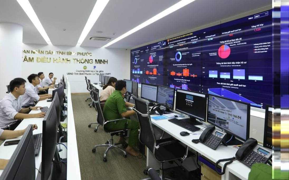 base64163048565340732444687001846851280crop1633229570342235448067 Trung tâm điều hành IOC ở tỉnh Binh Phước