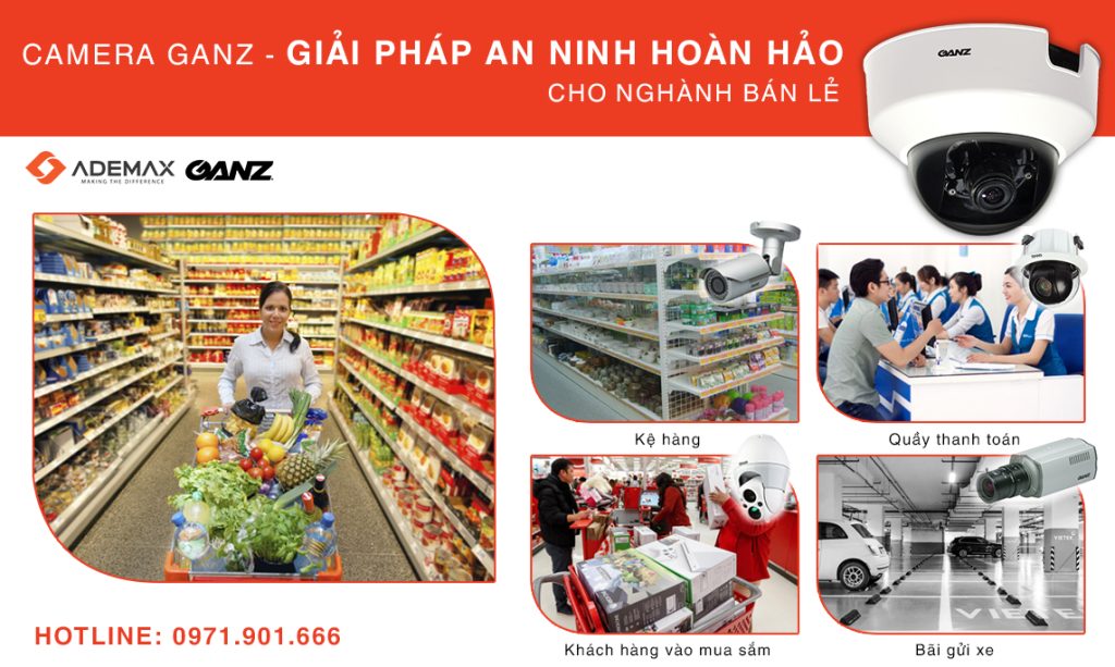 Camera Ganz – giải pháp an ninh hoàn hảo cho ngành bán lẻ