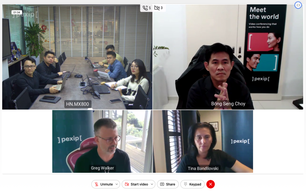 Ademax tham gia buổi đào tạo phần mềm họp trực tuyến của Pexip